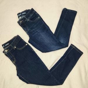 Cat & Jack skinny jeans sz 12 kids 2 pair